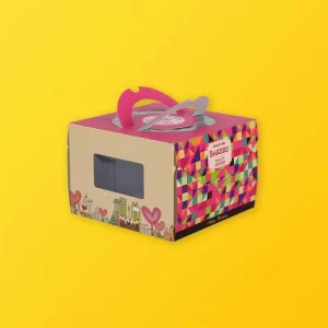 Custom Cake Box with PVC Window