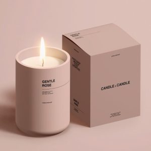 “Rigid Candle Gift Box with Insert”