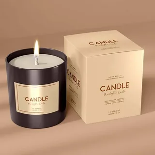 i (33) Eco-Friendly Kraft Candle Box with Digital Printing